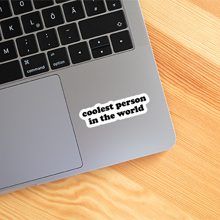 Coolest Person In The World Sticker