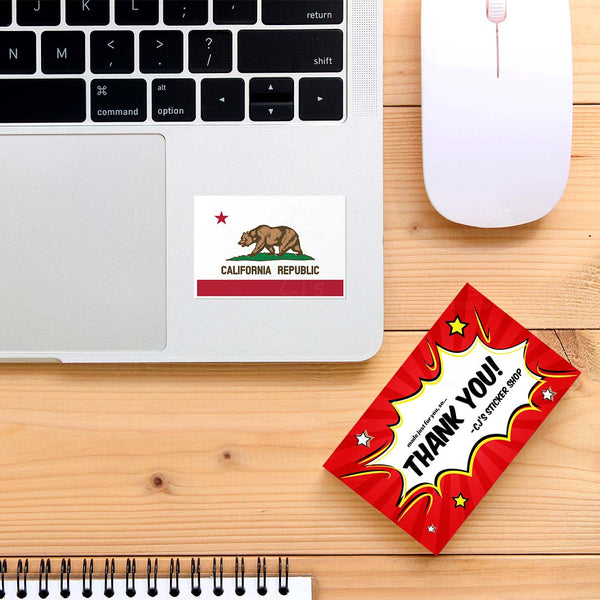 California CA State Flag Sticker