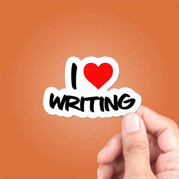I Love Writing Sticker