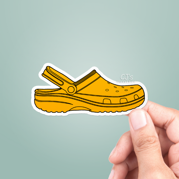 Orange Croc Sticker