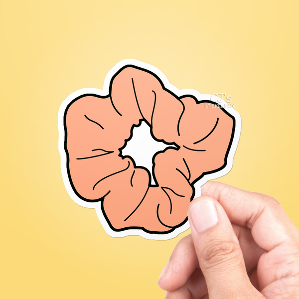 Red Scrunchie Sticker
