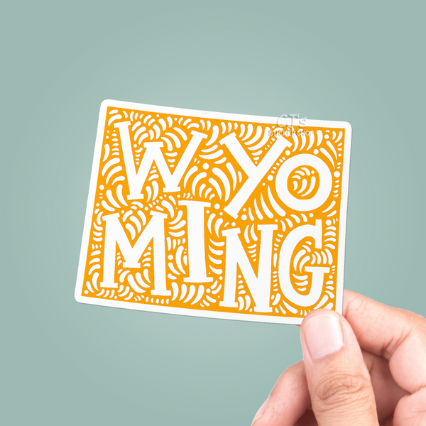 Wyoming State Sticker