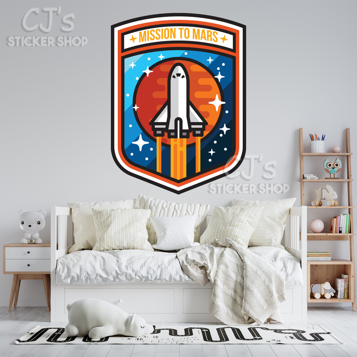 Mission To Mars Kid's Wall Decal – CJ's Sticker Shop