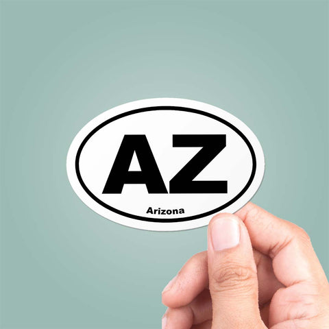 Arizona AZ State Oval Sticker
