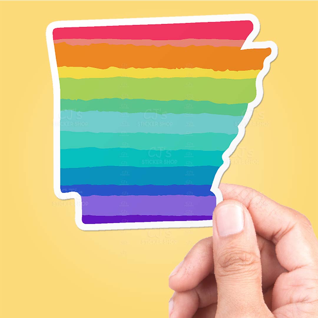 Arkansas Rainbow State Sticker