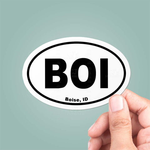 Boise, ID Oval Sticker