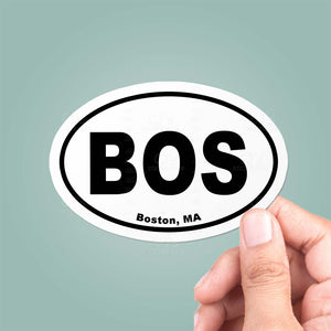 Boston, MA Oval Sticker