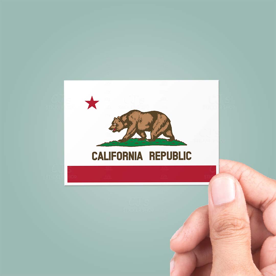 California CA State Flag Sticker