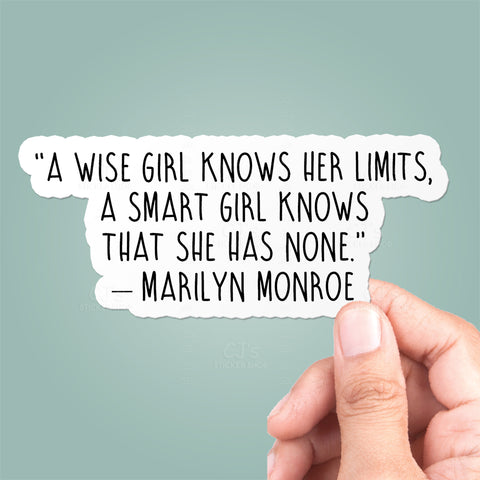 Marilyn Monroe Quote Sticker