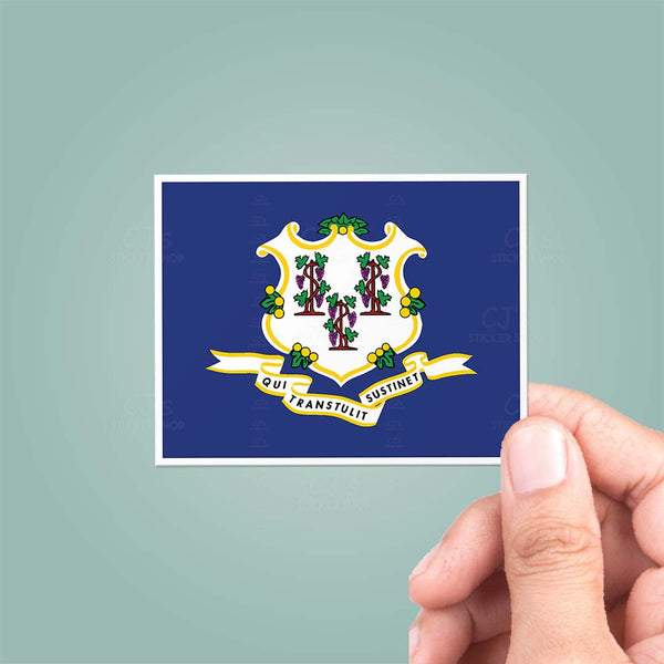 Connecticut CT State Flag Sticker