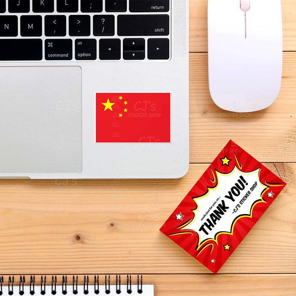 Chinese Flag Sticker