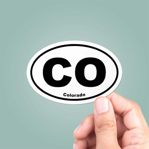 Colorado CO State Oval Sticker