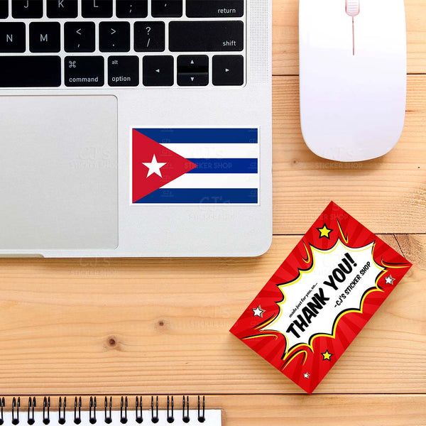 Cuban Flag Sticker