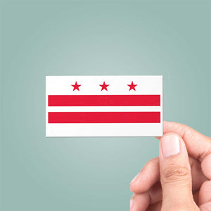 Washington D.C. District of Columbia State Flag Sticker
