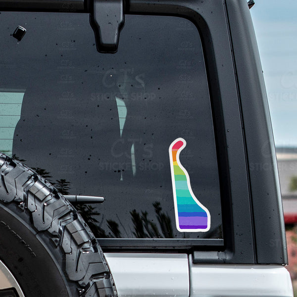 Delaware Rainbow State Sticker