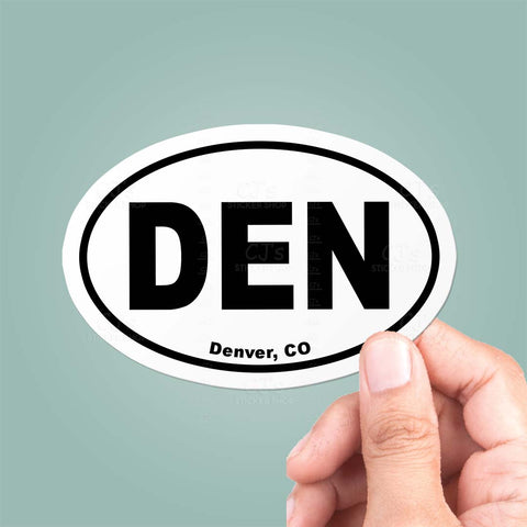 Denver, CO Oval Sticker