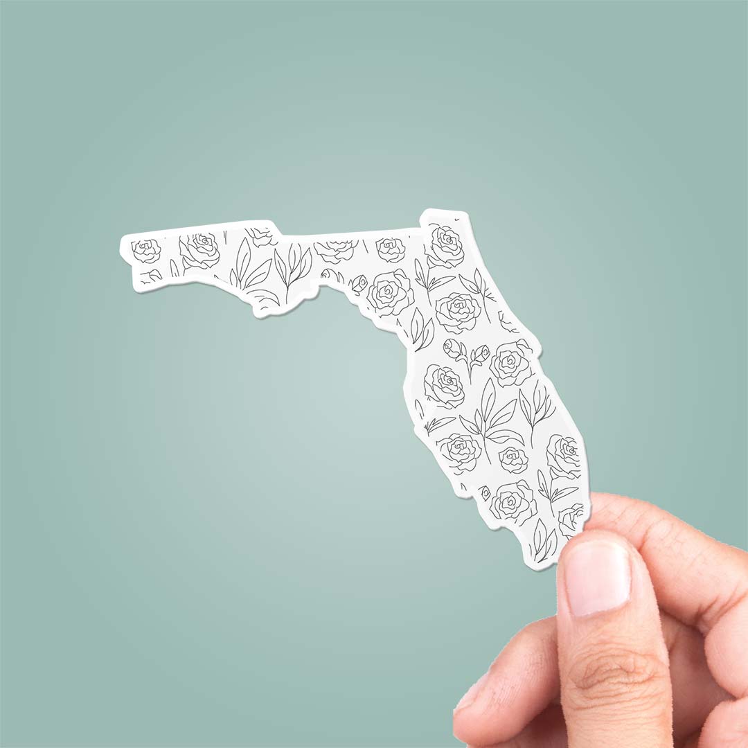 Florida Floral Pattern Sticker