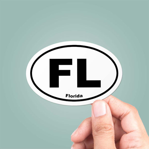 Florida FL State Oval Sticker