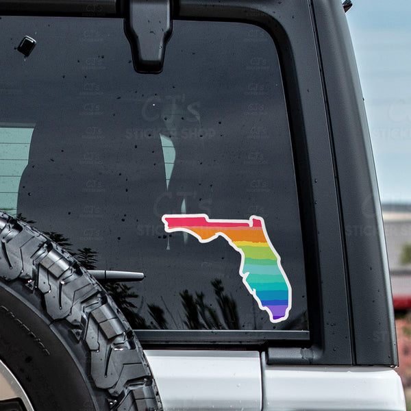 Florida Rainbow State Sticker