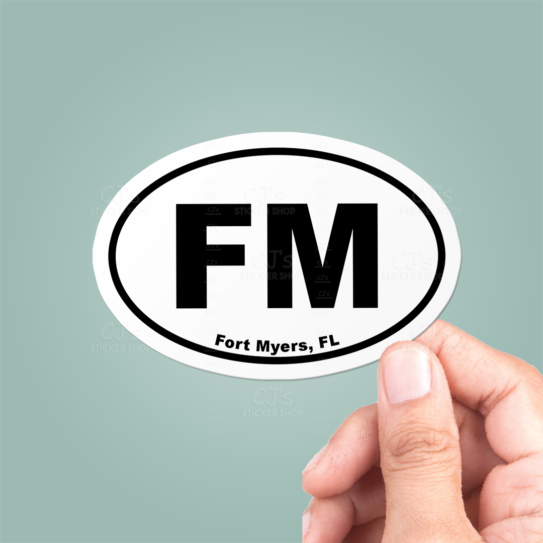 Fort Myers Florida Oval Sticker