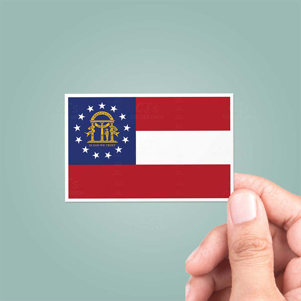 Georgia GA State Flag Sticker