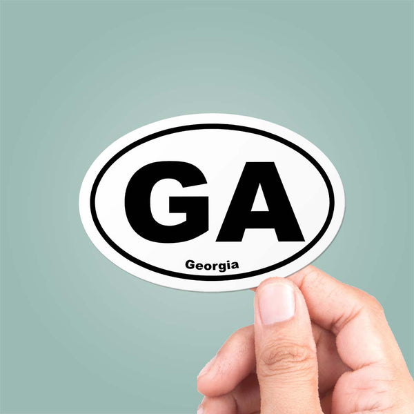 Georgia GA State Oval Sticker