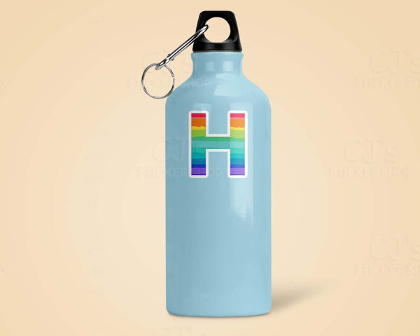 Letter "H" Rainbow Sticker