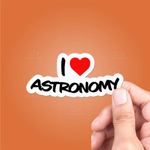 I Love Astronomy Sticker