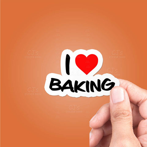I Love Baking Sticker