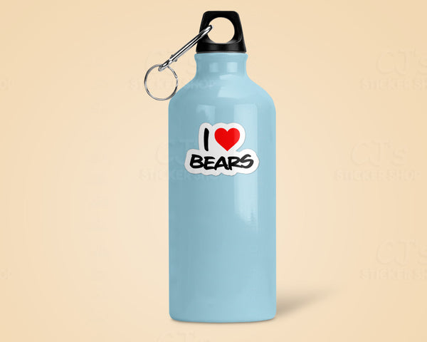 I Love Bears Sticker