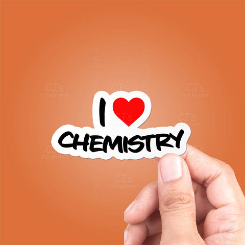 I Love Chemistry Sticker