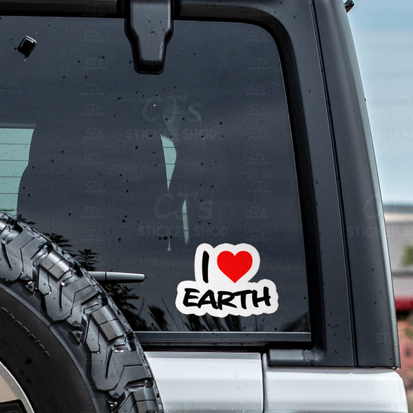 I Love Earth Sticker