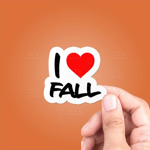 I Love Fall Sticker
