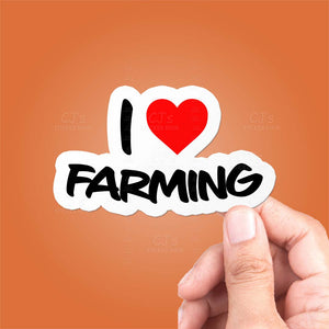 I Love Farming Sticker