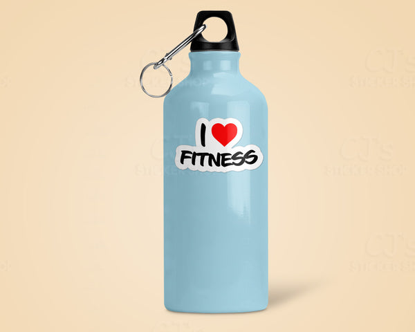 I Love Fitness Sticker