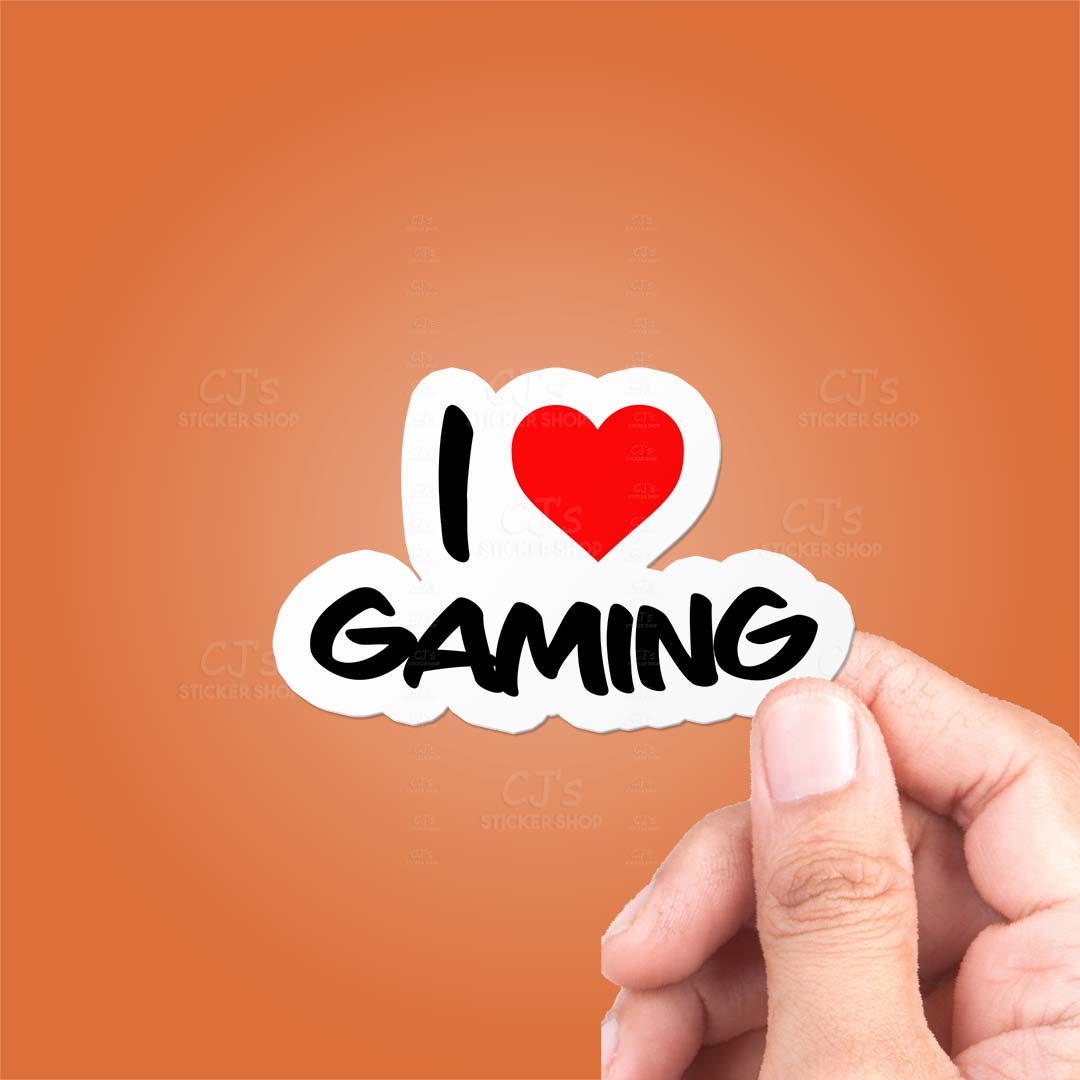 I Love Gaming Sticker