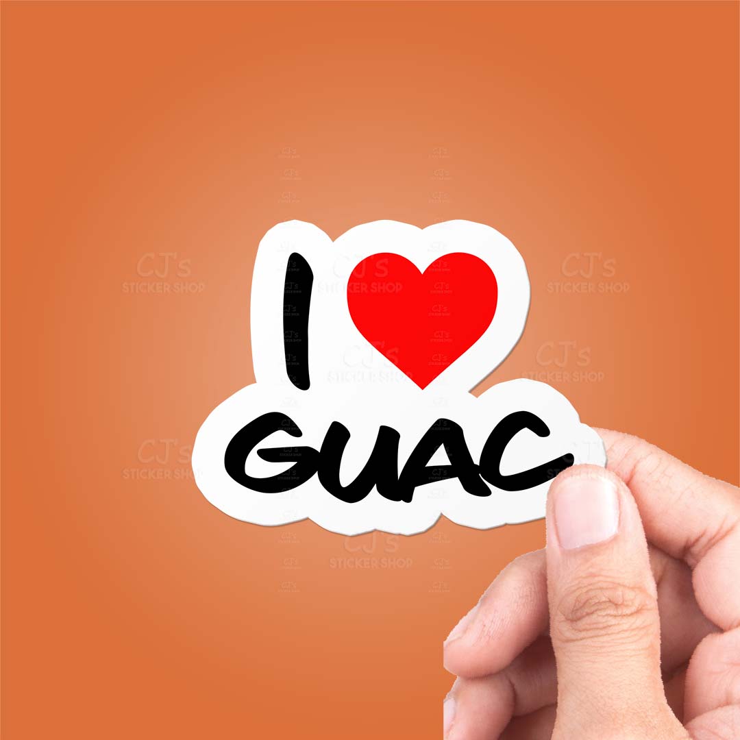 I Love Guac Sticker