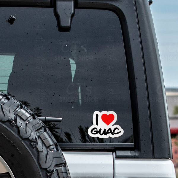 I Love Guac Sticker
