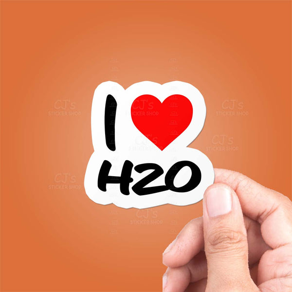 I Love H2O Sticker