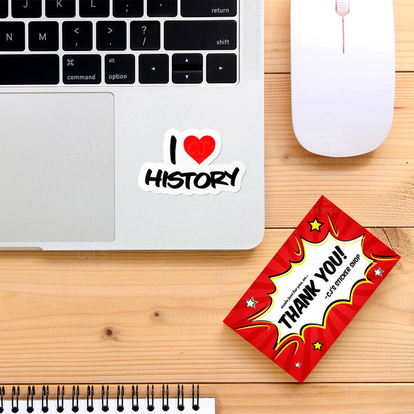 I Love History Sticker