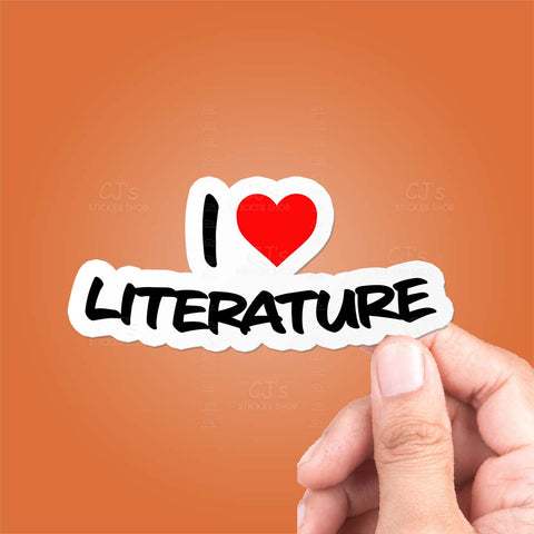 I Love Literature Sticker