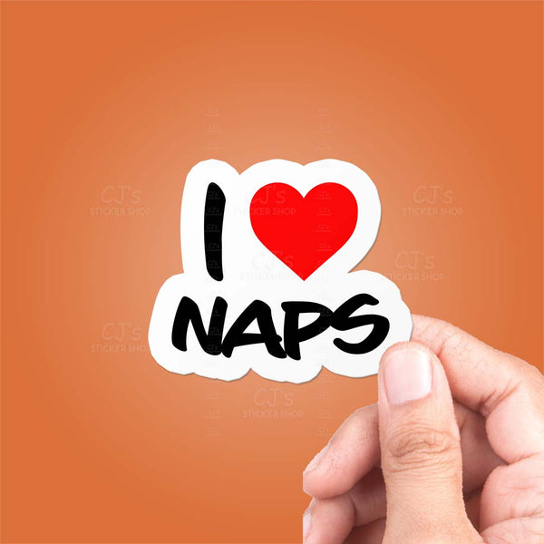 I Love Naps Sticker