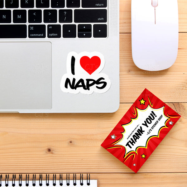 I Love Naps Sticker