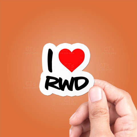 I Love RWD Sticker