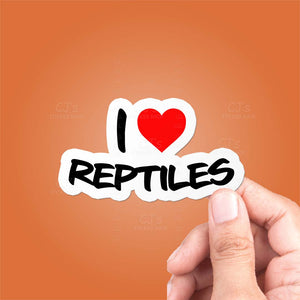 I Love Reptiles Sticker