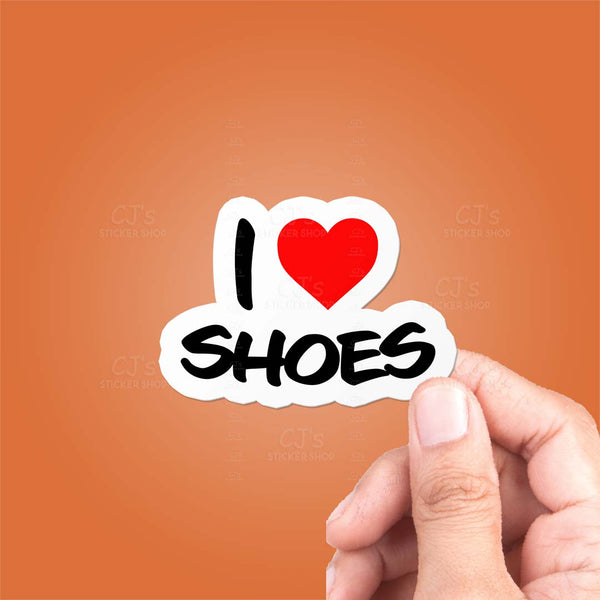 I Love Shoes Sticker