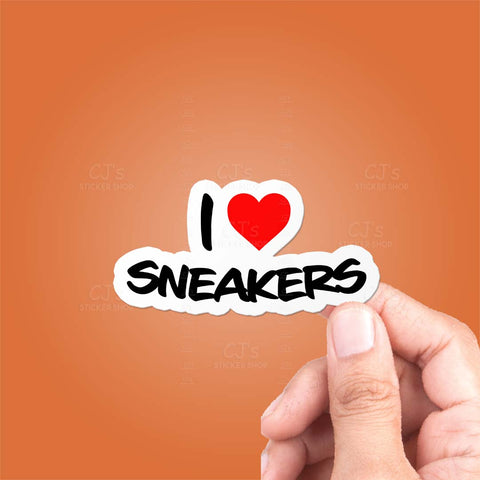 I Love Sneakers Sticker