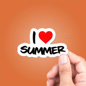 I Love Summer Sticker