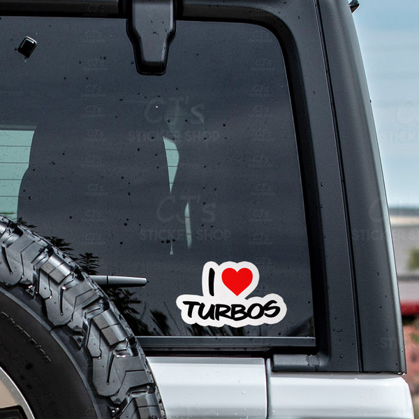 I Love Turbos Sticker