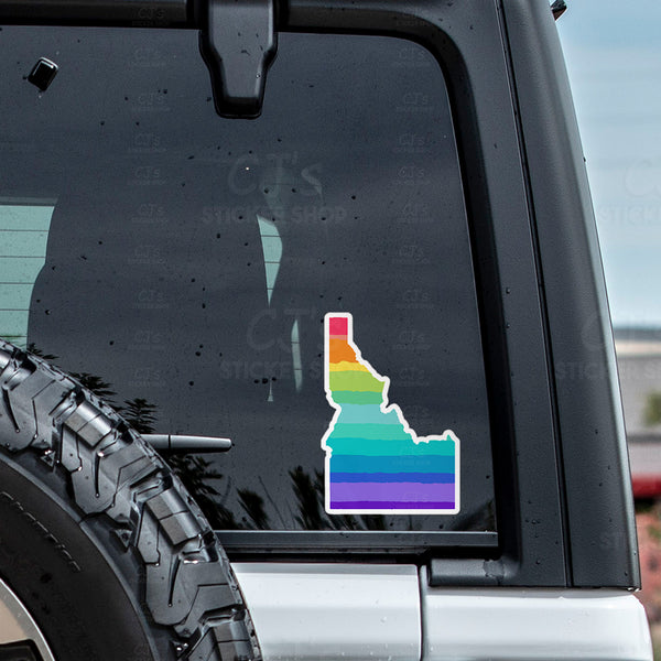 Idaho Rainbow State Sticker